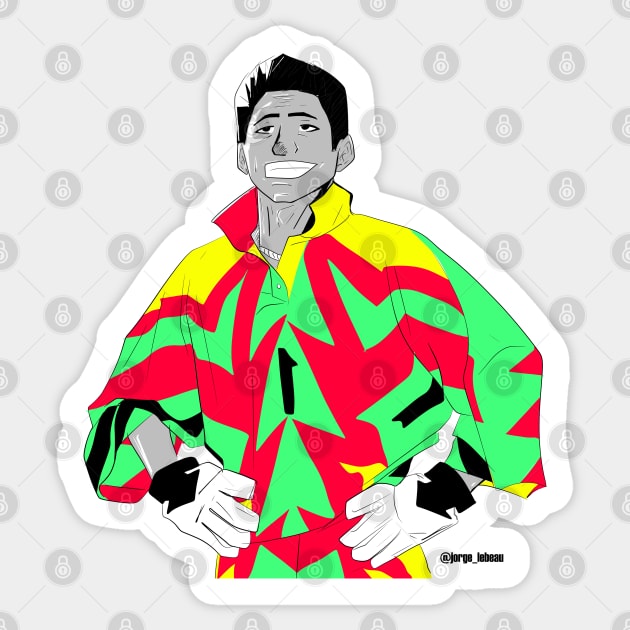 jorge campos the immortal football soccer player Sticker by jorge_lebeau